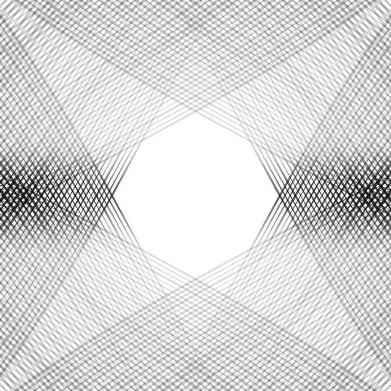 Großes, überkreuztes Sternmuster-Wandbild für Schlafzimmer, geometrische Wanddekoration Schwarz-Weiß, wasserfest Clearhalo