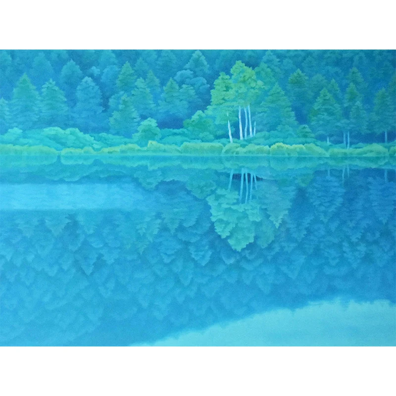Großes, pflanzliches Wandbild, moderne, entspannende Blumenwandverkleidung Türkis Clearhalo