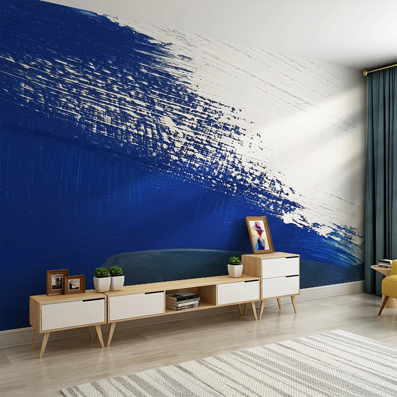 Großes Wandbild im Illustrationsstil mit Waschmalerei zur Dekoration, mehrfarbig Clearhalo