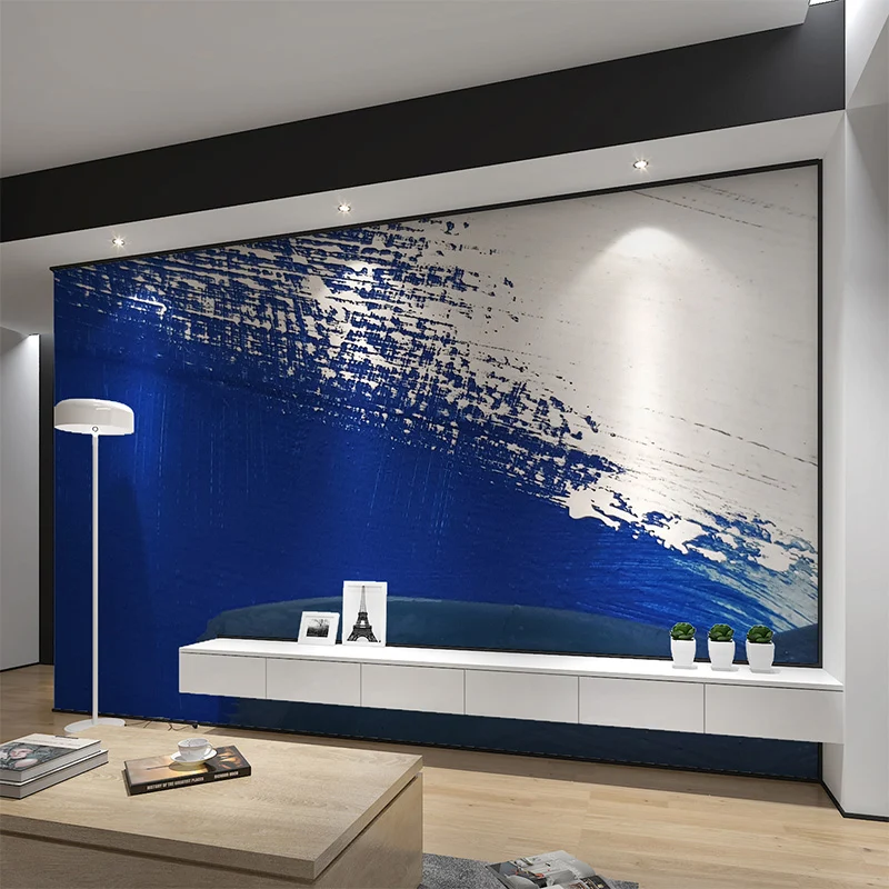 Großes Wandbild im Illustrationsstil mit Waschmalerei zur Dekoration, mehrfarbig Clearhalo