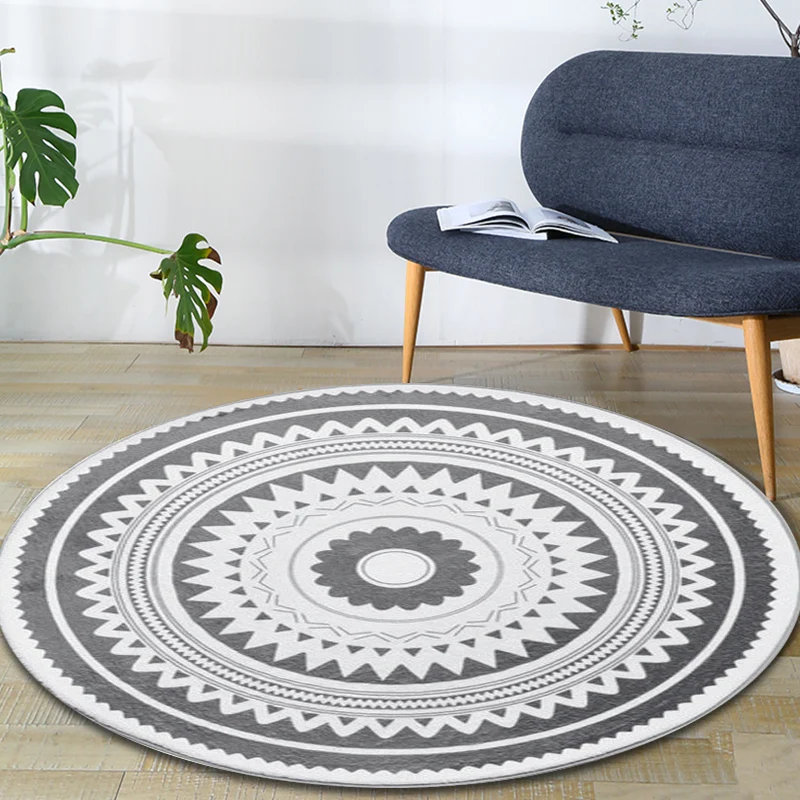 Heller, sonnenblumengemusterter Teppich aus Polypropylen, moderner Teppich, haustierfreundlicher Teppich für das Wohnzimme...