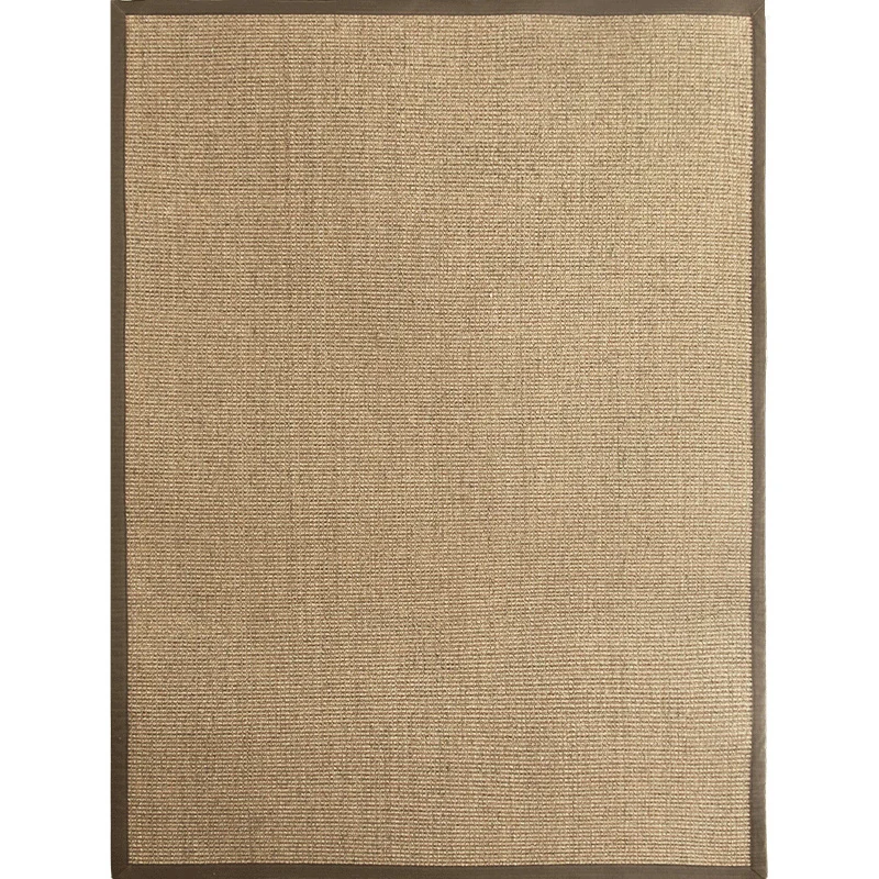 Hochwertiger, einfarbiger Teppich, hellbraun, Kabinen-Stil, Sisal, rutschfest, haustierfreundlich, maschinenwaschbarer Tep...