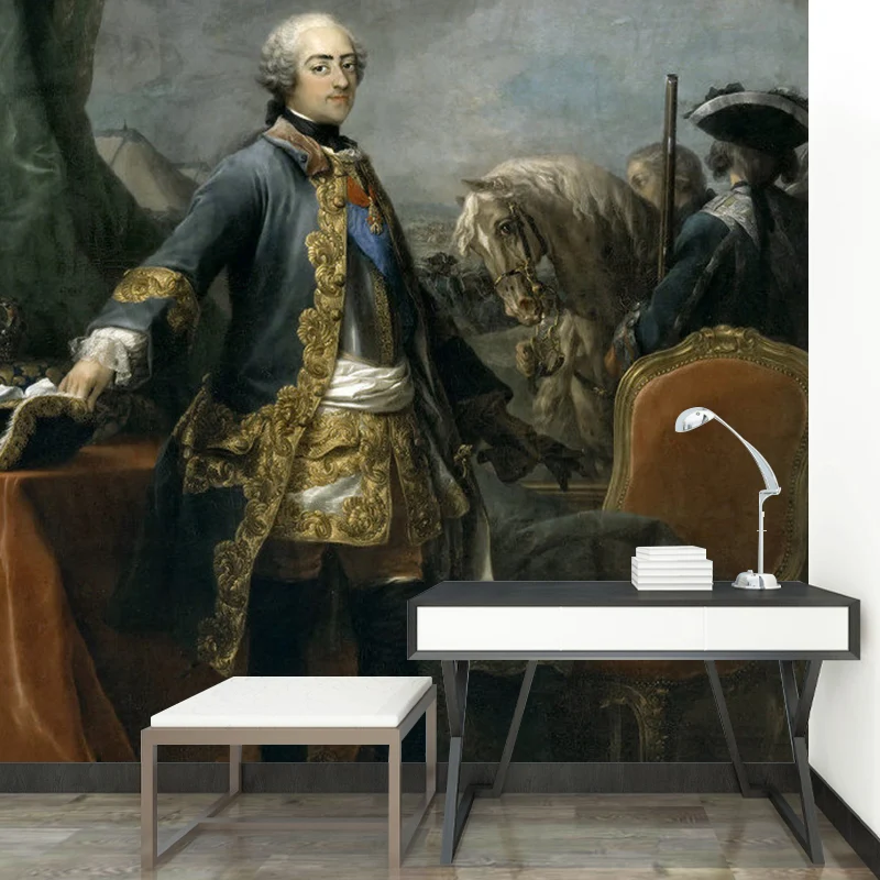 Illustration Genteel Man Wandverkleidung Originalgröße, Wandaufkleber für Kamin, individuell bedruckt Clearhalo