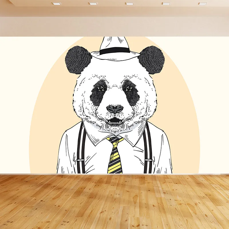 Illustration Tierporträt Wandtapete Große Wandkunst für Jungenschlafzimmer, individueller Druck Clearhalo