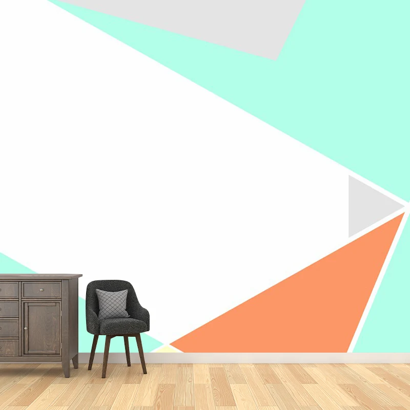 Illustrations-Geometrie-Wandbilder Originalgröße, Wandverkleidung für Wohnzimmer, nach Maß Clearhalo