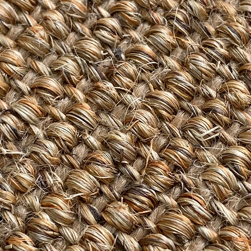 Japanischer einfarbiger Teppich, mehrfarbiger Jute-Teppich, Naturfasern, rutschfester Teppich für das Wohnzimmer Clearhalo