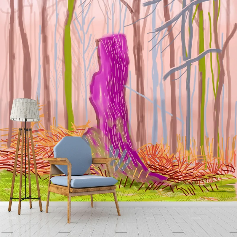 Kahle Bäume Tapetenwandbilder Pop Art waschbare Wohnzimmer-Wandverkleidung, nach Maß gefertigt Clearhalo