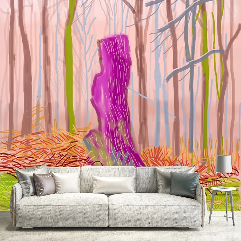 Kahle Bäume Tapetenwandbilder Pop Art waschbare Wohnzimmer-Wandverkleidung, nach Maß gefertigt Clearhalo