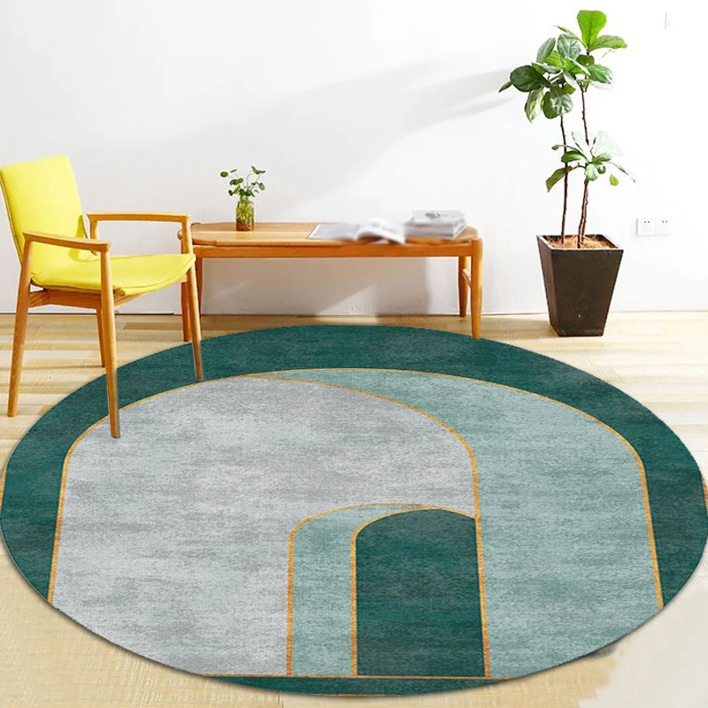 Kreativer mehrfarbiger Modernismus-Teppich, Polyester-Farbblock-Teppich, waschbarer, haustierfreundlicher, rutschfester Te...
