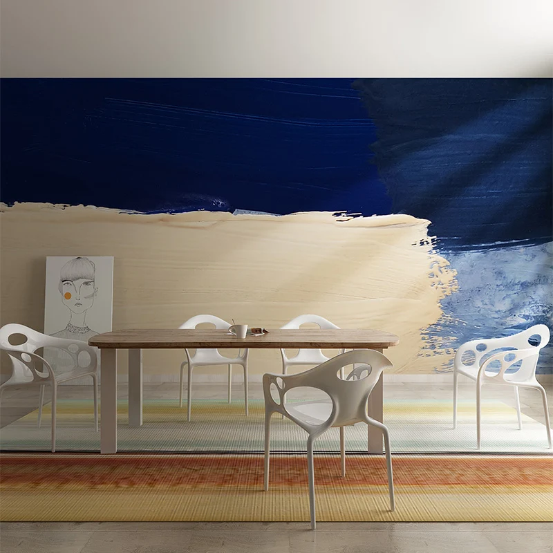 Kunstdekor-Wandbilder, Vliesstoff, strukturiert, nordisch, minimalistisch, Graffiti-Wandverkleidung für Wohnzimmer Clearhalo