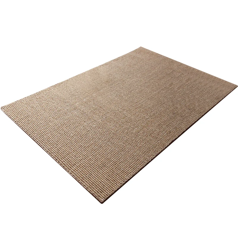 Lodge Home Teppich, hellbraun, einfarbig, Sisal-gewebt, haustierfreundlich, maschinenwaschbar, rutschfester Teppich Clearhalo
