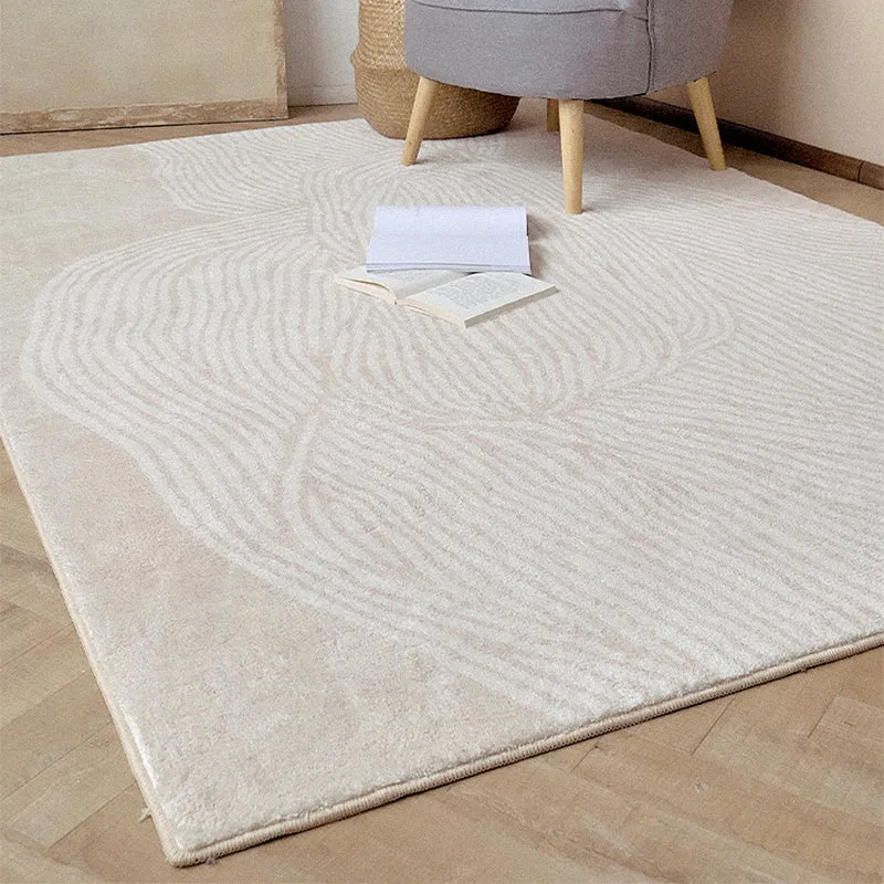 Mehrfarbiger Teppich mit abstraktem Druck, Polypropylen, luxuriöser Teppich, haustierfreundlich, pflegeleichter Innenteppi...