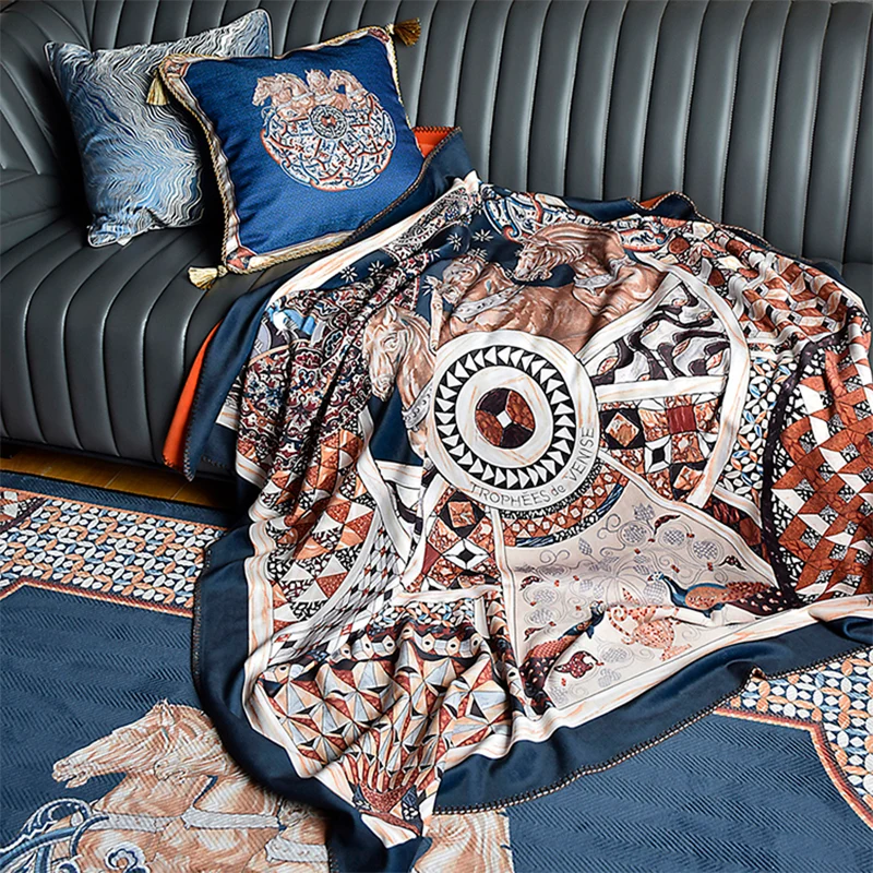 Mehrfarbiger Wohnzimmerteppich, Americana, abstrakter bedruckter Innenteppich, Polyester, pflegeleichter Teppich mit rutsc...