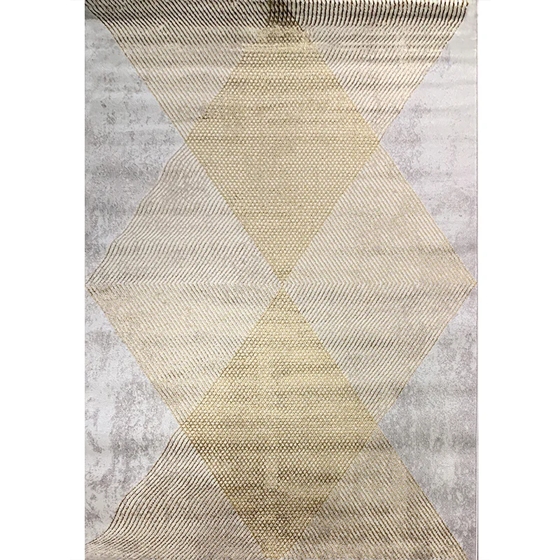 Mehrfarbiger Wohnzimmerteppich, industrieller geometrischer abstrakter Teppich, synthetischer, haustierfreundlicher, rutsc...