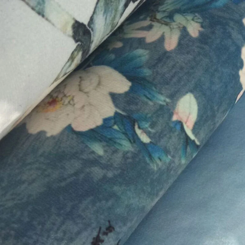 Mehrfarbiger Wohnzimmerteppich mit chinesischem Blumenmuster, Innenteppich, Polypropylen-Teppich mit rutschfester Rückseit...