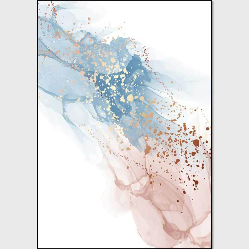 Mehrfarbiger zeitgenössischer Teppich, Polyester-Aquarell-Abstrakter Teppich, rutschfester, maschinenwaschbarer, haustierf...