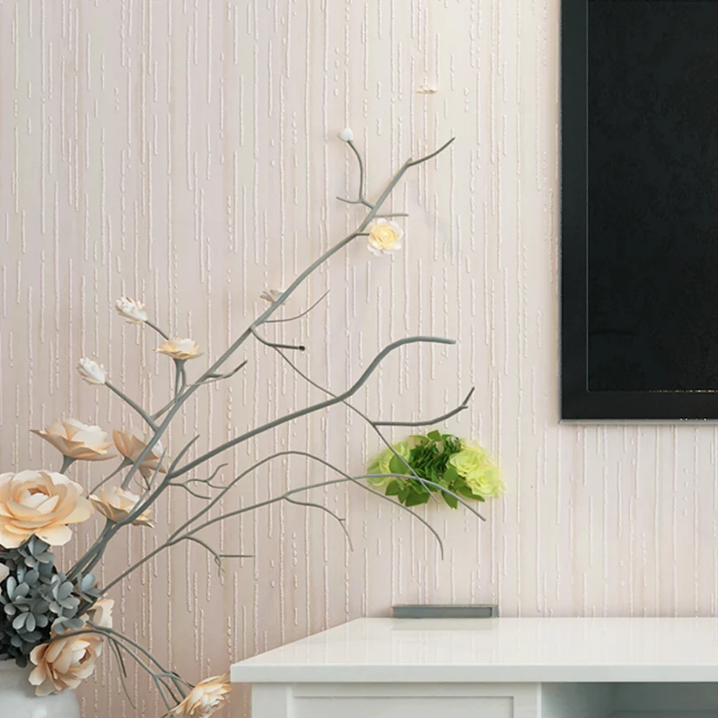 Minimalistische Streifen-Tapete für Wohnzimmer, 50 m² große Wandkunst dunkler Farbe Clearhalo