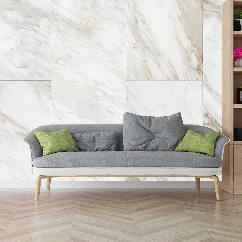 Minimalistisches Marmor-Wandbild grauer Wohnzimmer-Wandkunst, personalisierte Größe verfügbar Clearhalo