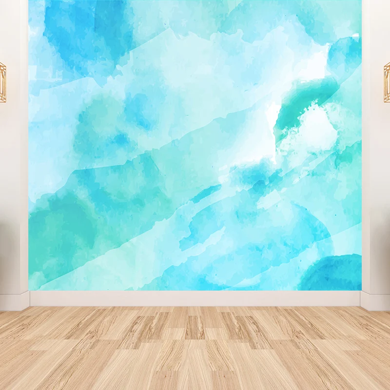 Moderne abstrakte Wandtapete für Schlafzimmer, individuelle Wandverkleidung Pastellfarben Clearhalo