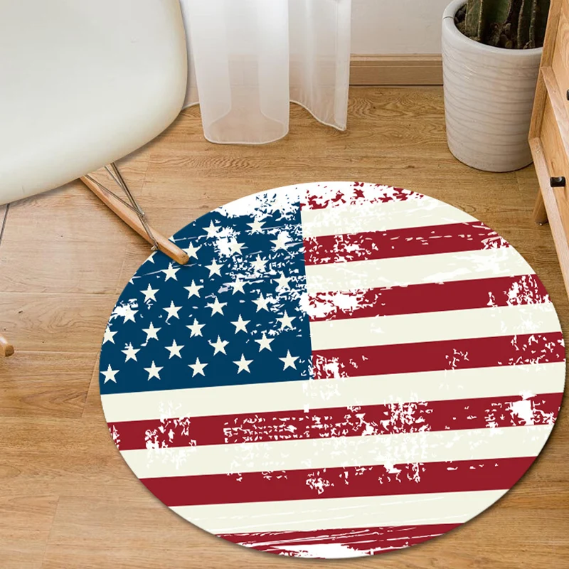 Moderner Wohnzimmerteppich Schwarz und Orange mit grafischem Nationalflaggen-Aufdruck, Polyester, haustierfreundlicher Tep...