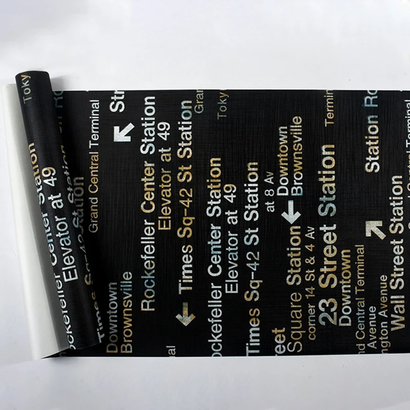 Modische und originelle 3D-Effekt-Tapete mit englischen Buchstaben und Vokabeln, nicht geklebt, 20,5" x 31' Clearhalo
