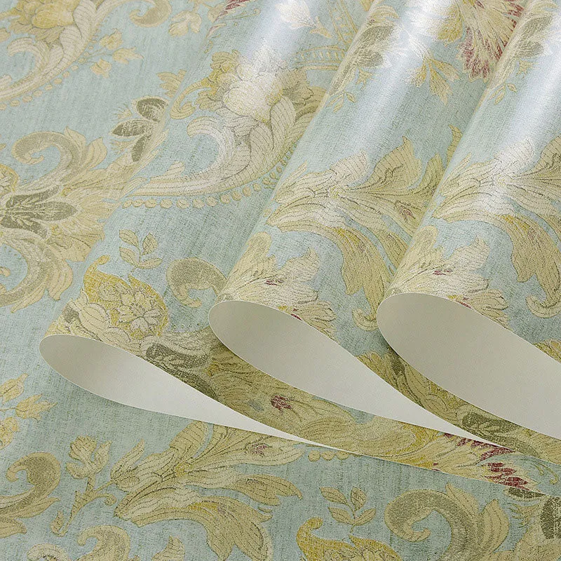 Nicht beklebte Wandkunst mit natürlichem, farbdichtem Blumenmuster, 57,1 Quadratfuß. Clearhalo