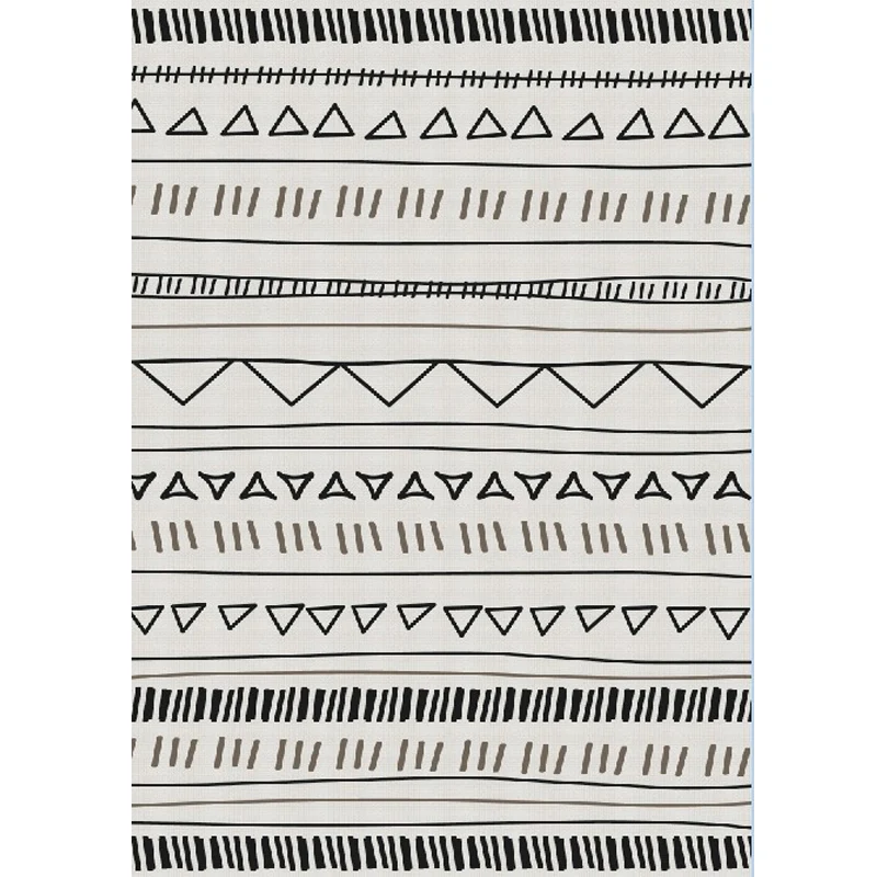 Nostalgischer Teppich der amerikanischen Ureinwohner, mehrfarbiger geometrischer Teppich, schmutzabweisend, waschbar, ruts...