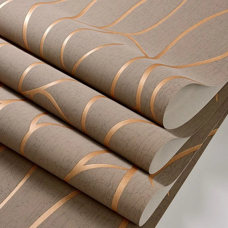 Pastellfarbene Streifentapetenrolle, schmutzabweisende Wandverkleidung für das Wohnzimmer Clearhalo