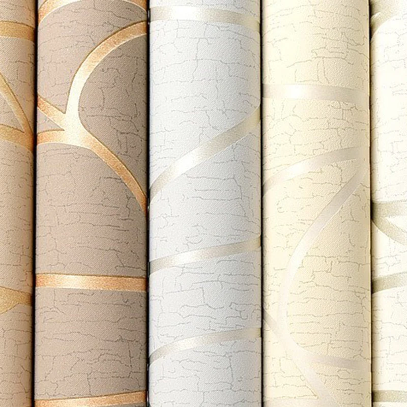 Pastellfarbene Streifentapetenrolle, schmutzabweisende Wandverkleidung für das Wohnzimmer Clearhalo