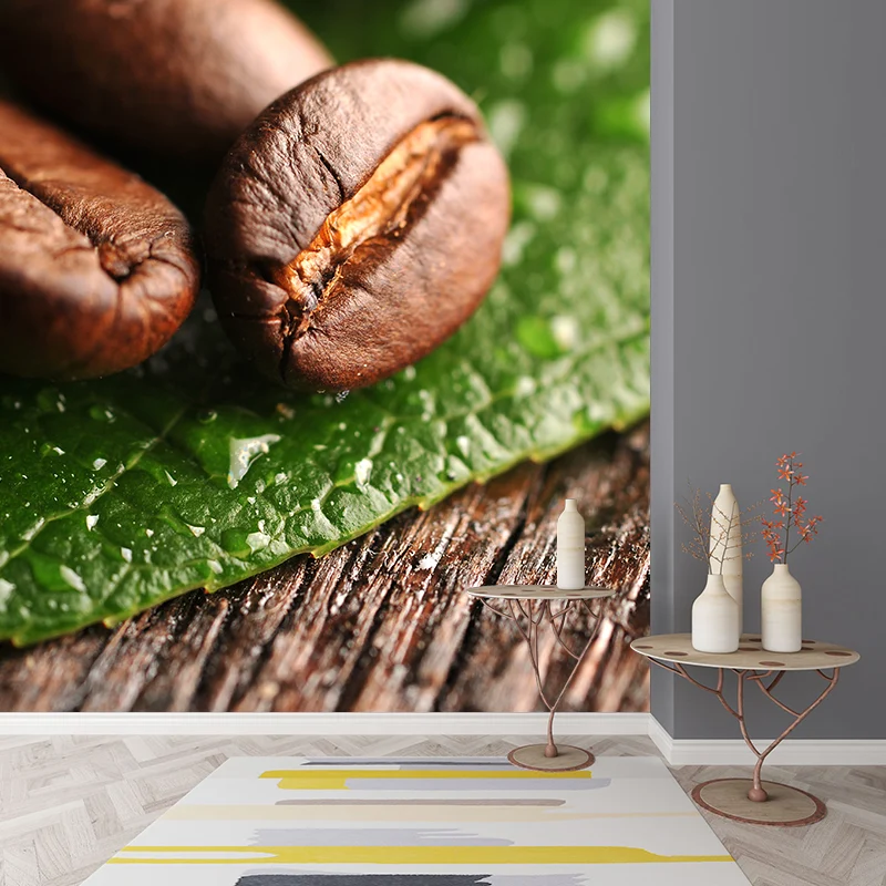 Pastellfarbener Kaffeebohnen-Wandaufkleber zur Dekoration moderner Wohnzimmer-Wanddekoration Clearhalo