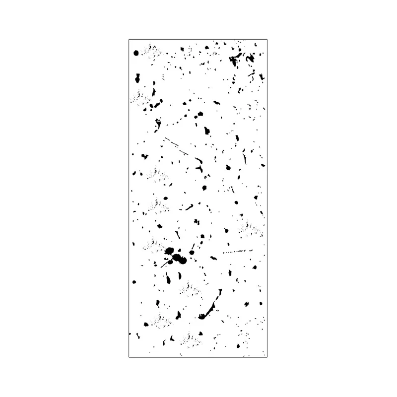Schwarz-weiße Sprühfarbe-Tapetenpaneele zum Abziehen, minimalistische Wohnzimmer-Wandkunst Clearhalo