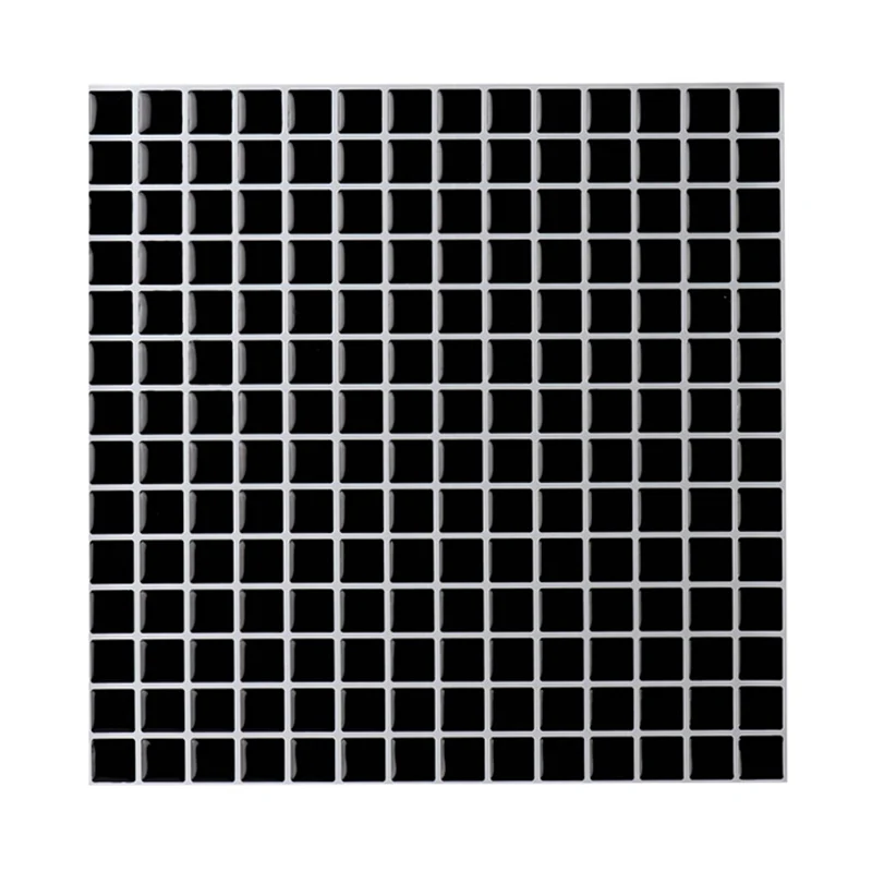 Selbstklebende, minimalistische Küchenrückwandverkleidung mit Gittermuster Clearhalo
