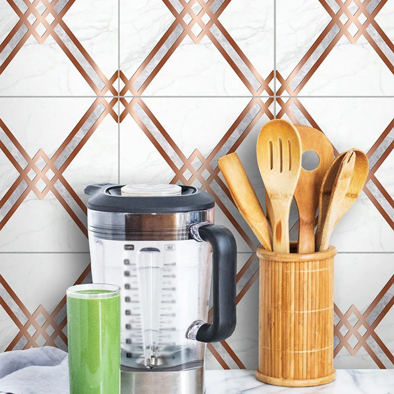 Selbstklebende PVC-Tapete, moderne Wandverkleidung mit Spaliermuster Kaffeeweiß Clearhalo
