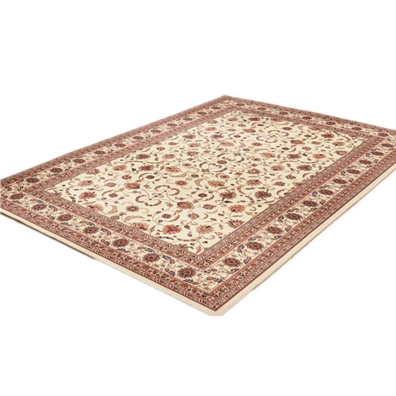 Shabby-Chic-Blumenteppich, mehrfarbiger Polypropylen-Innenteppich, pflegeleichter, haustierfreundlicher Teppich für das Wo...