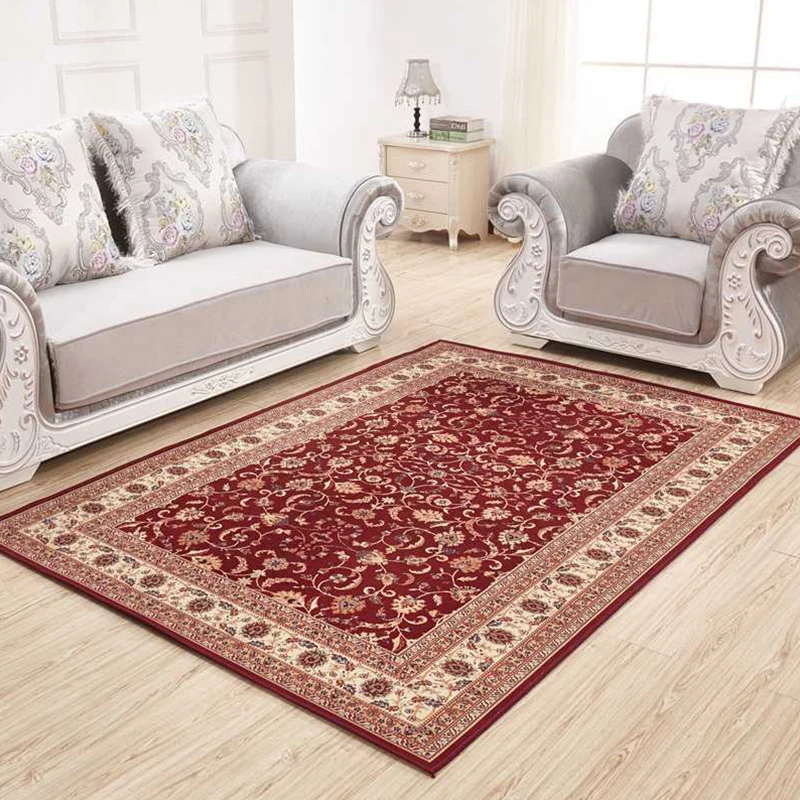 Shabby-Chic-Blumenteppich, mehrfarbiger Polypropylen-Innenteppich, pflegeleichter, haustierfreundlicher Teppich für das Wo...