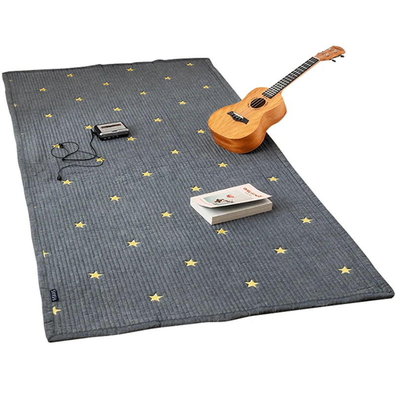 Simplicity Wohnzimmerteppich, mehrfarbiger Teppich mit geometrischem Druck, pflegeleichter Baumwollteppich Clearhalo