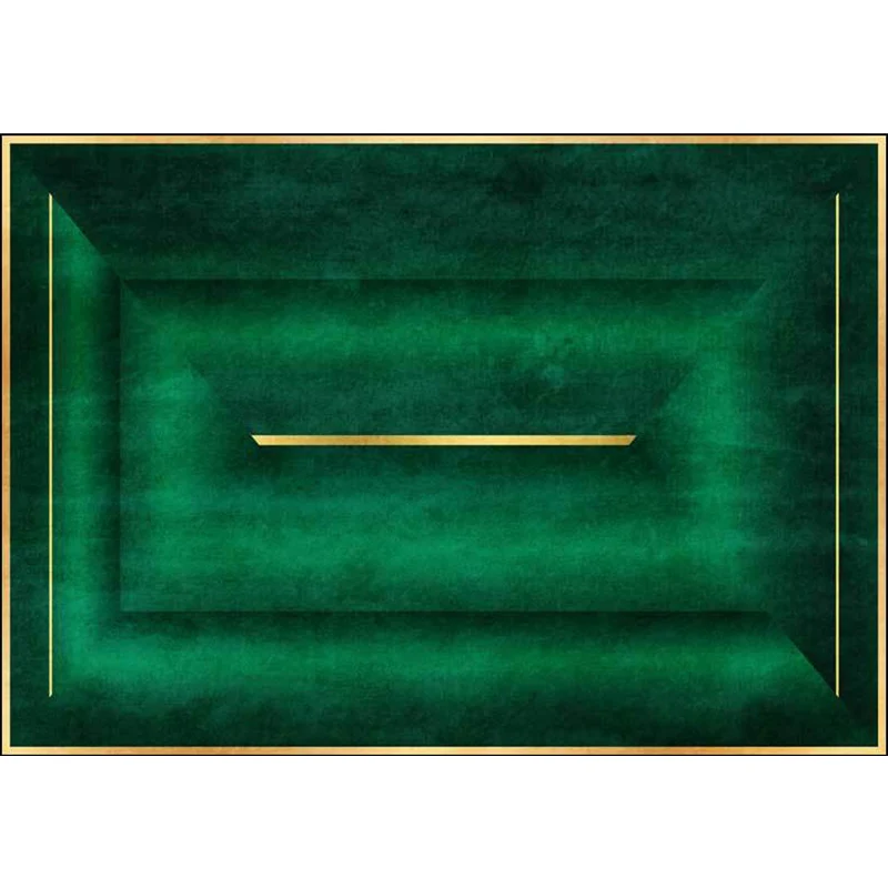 Stilvoller Ombre-Teppich, grün, legerer Teppich, waschbarer Polyester-Teppich mit rutschfester Rückseite für das Wohnzimme...