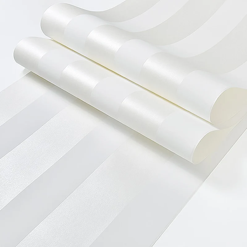 Streifen-Tapetenrolle, minimalistische Wanddekoration aus Vliesstoff für Restaurants Clearhalo