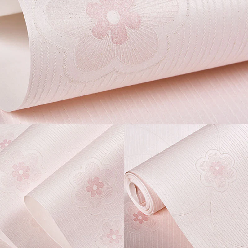 Tapetenrolle mit dichtem Blumenmuster, unbeklebte Wandverkleidung, 57,1 m², natürliche Farbe Clearhalo