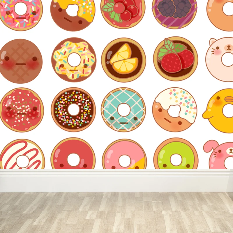 Tapetenwandbild „Delicious Foods“ für das Kinderzimmer, mehrfarbig, nach Maß gefertigt Clearhalo