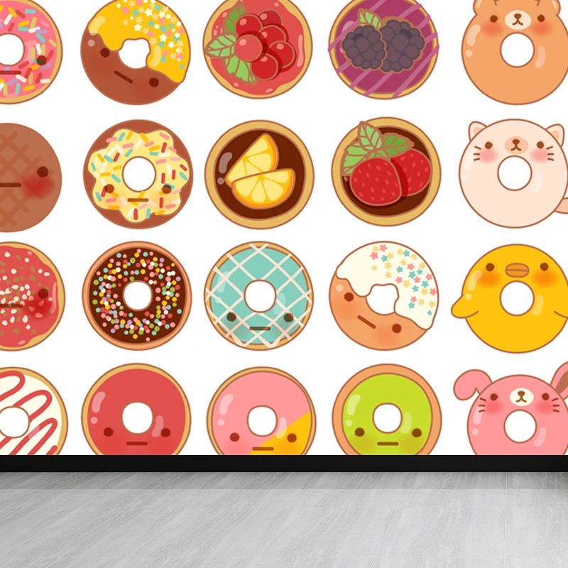 Tapetenwandbild „Delicious Foods“ für das Kinderzimmer, mehrfarbig, nach Maß gefertigt Clearhalo