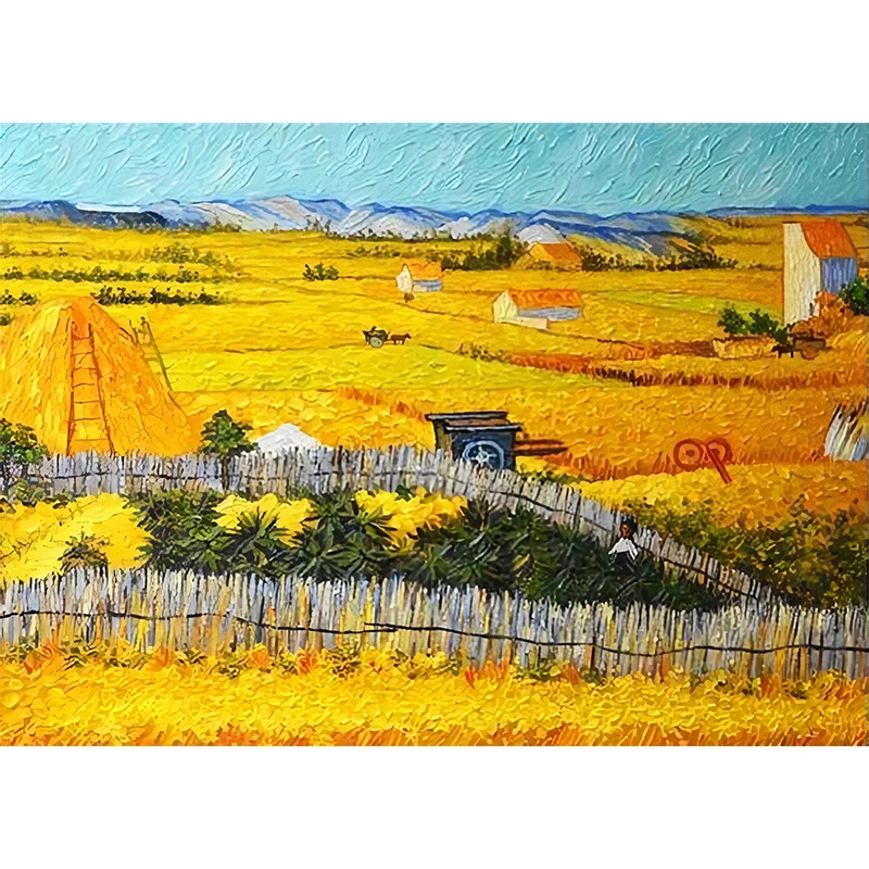 Van Goahs Gemälde-Wandtapete, wasserbeständige Wandkunst für das Wohnzimmer Clearhalo