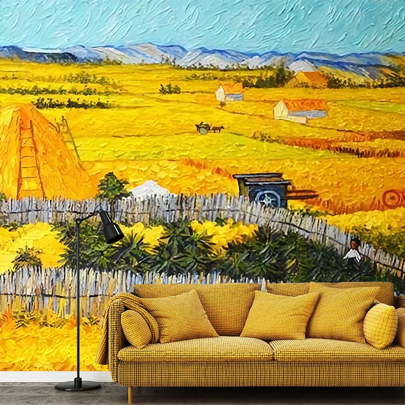 Van Goahs Gemälde-Wandtapete, wasserbeständige Wandkunst für das Wohnzimmer Clearhalo