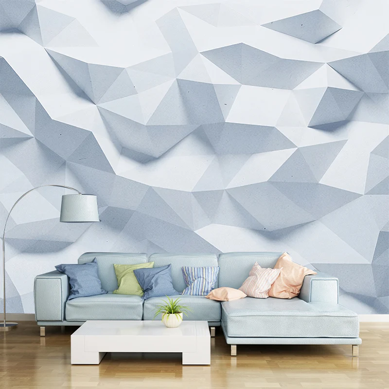 Vollständige Wandbilder für die Galerie, 3D-Wandverkleidung mit unregelmäßigen Geometrien industriellen Farben, schmutzabw...