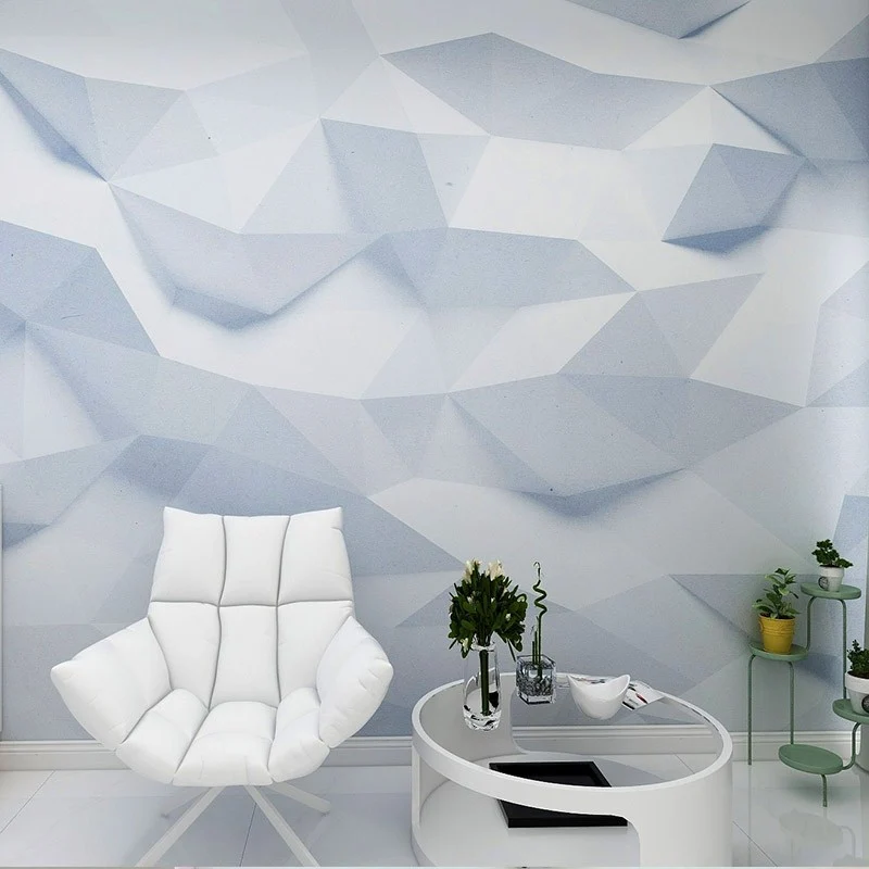 Vollständige Wandbilder für die Galerie, 3D-Wandverkleidung mit unregelmäßigen Geometrien industriellen Farben, schmutzabw...