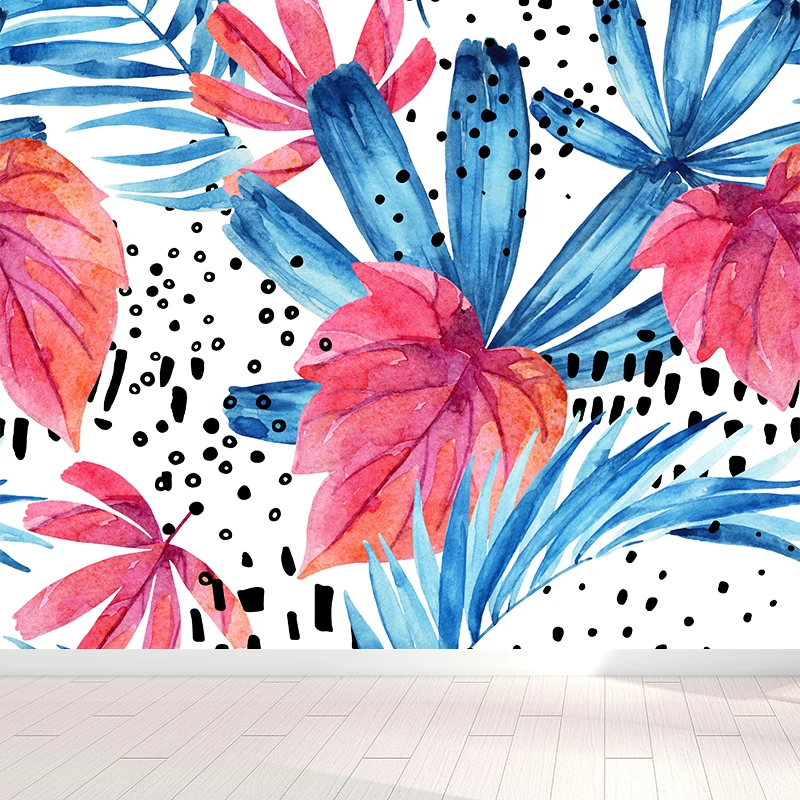 Wandbild mit Blättermuster, tropische dekorative Wandverkleidung für Mädchenzimmer, individuell bedruckt Clearhalo