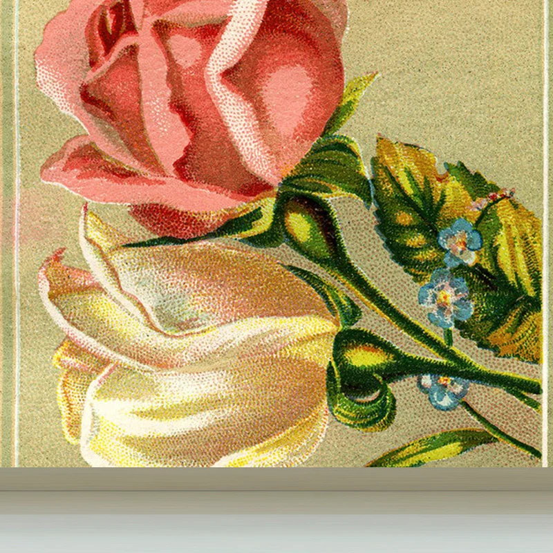 Wandtapete für Mädchen im zeitgenössischen Stil, rosafarbene Wandverkleidung mit blühendem Blumenmuster Clearhalo