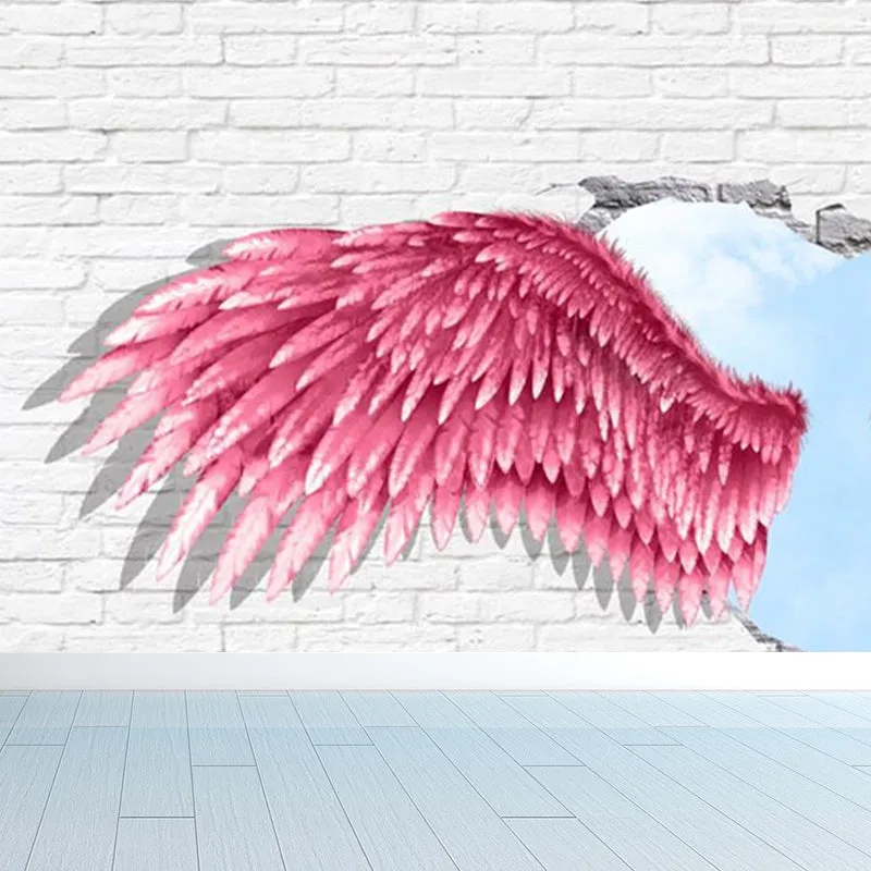 Wandtattoo „Spreizender Flügel“ sanften Farben, moderne Wandverkleidung für das Wohnzimmer Clearhalo