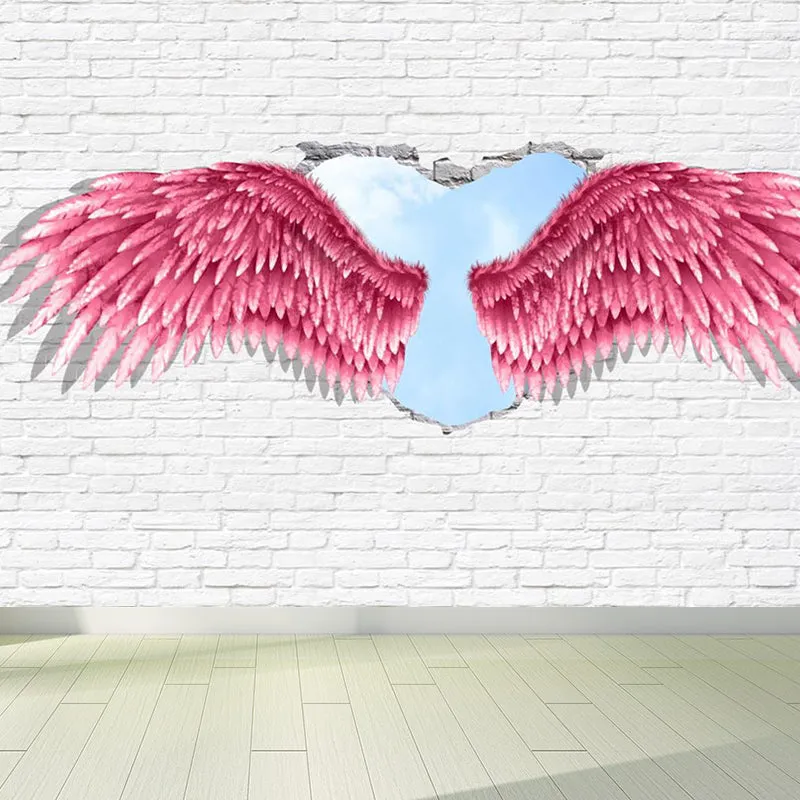 Wandtattoo „Spreizender Flügel“ sanften Farben, moderne Wandverkleidung für das Wohnzimmer Clearhalo