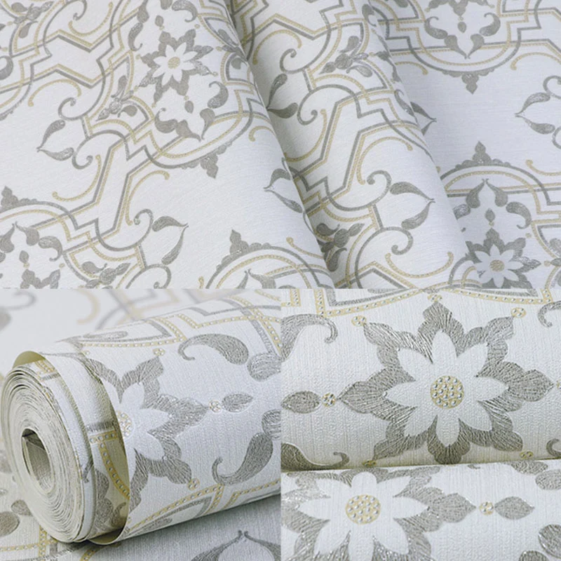 Wasserbeständige Blumen-Wandverkleidung aus europäischem Vinyl für die Wohnzimmerdekoration Clearhalo